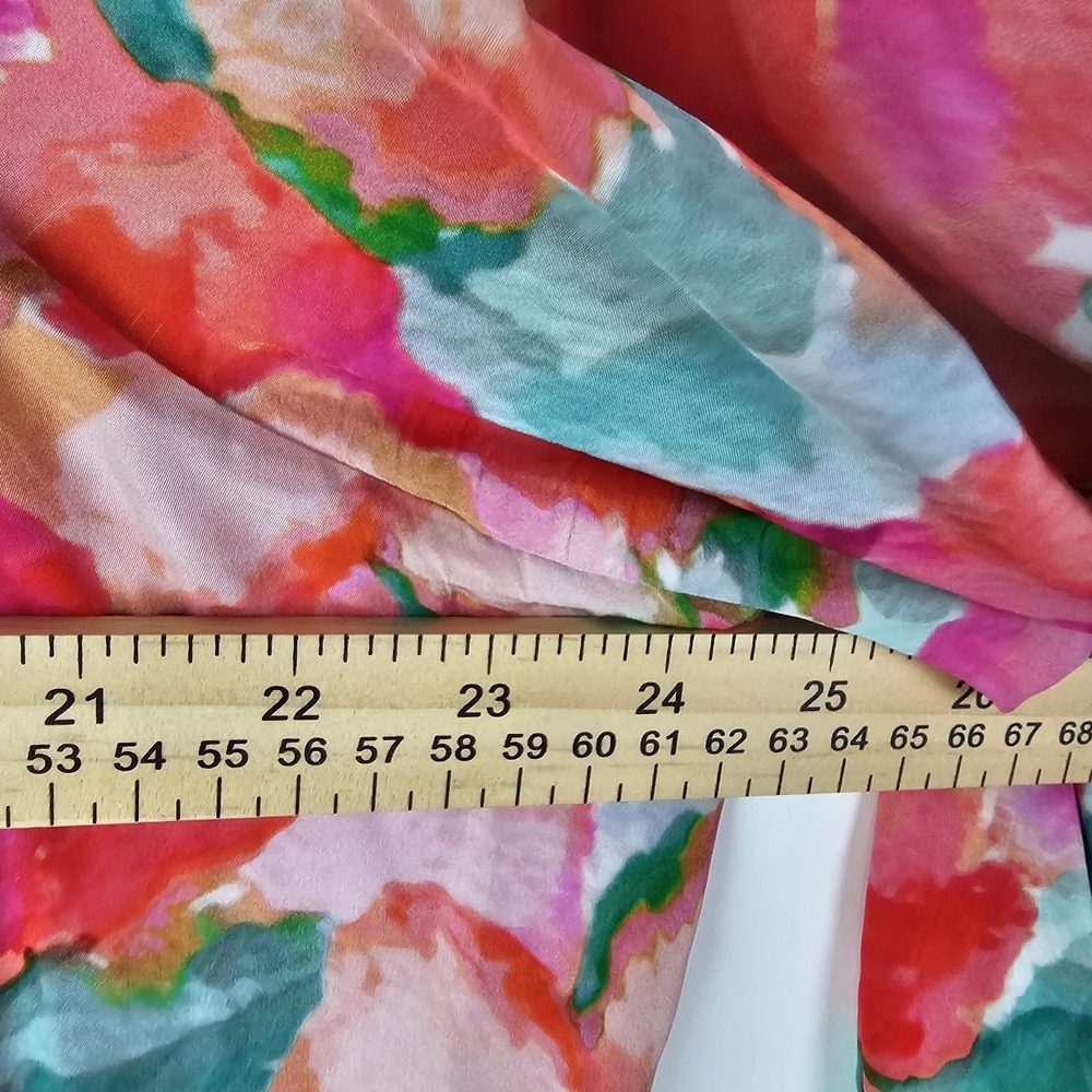 SOFT SURROUNDINGS Evalina Pink 1X Summer Floral Puff Sleeve Fairycore Maxi Dress - Picture 10 of 11